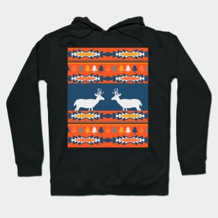 Deer winter pattern Hoodie